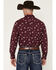 Image #4 - Ariat Men's Canaan Cowboy Print Long Sleeve Button-Down Western Shirt, Burgundy, hi-res