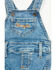 Image #2 - Wrangler Infant Boys' Boot Barn Exclusive Denim Overall Onesie, Blue, hi-res