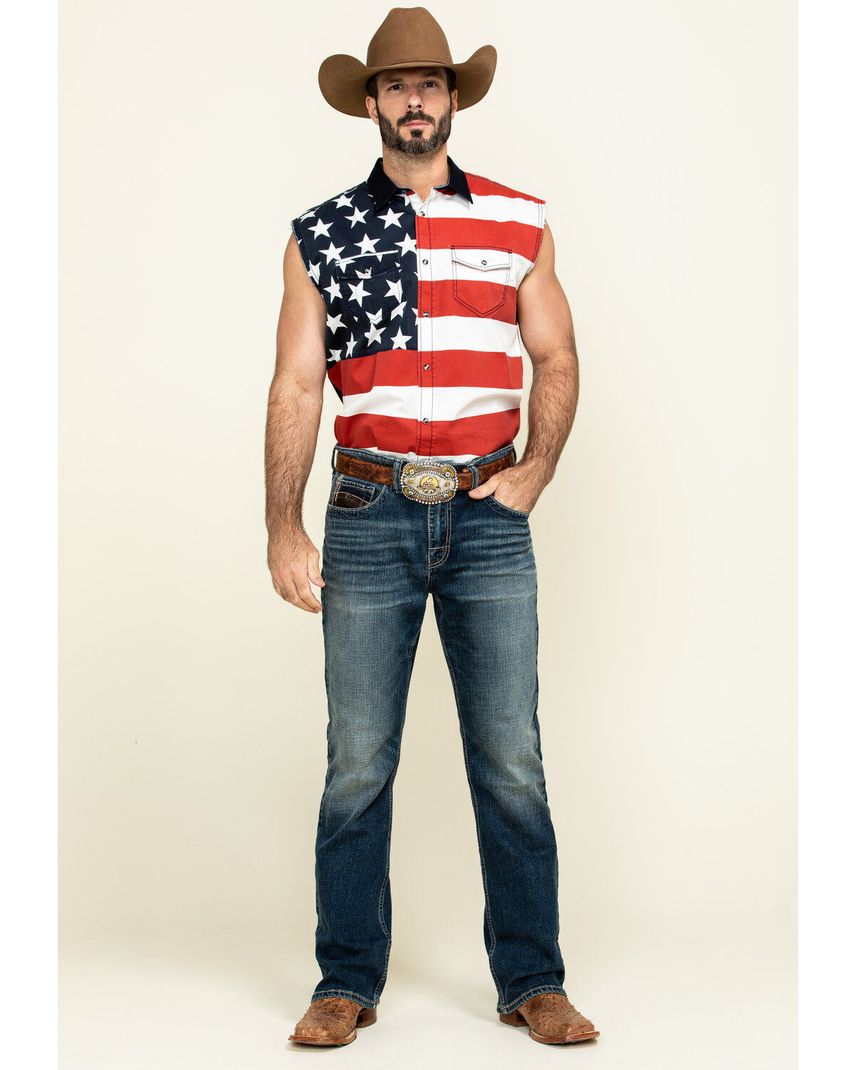 Cowboy sleeveless shirt clearance