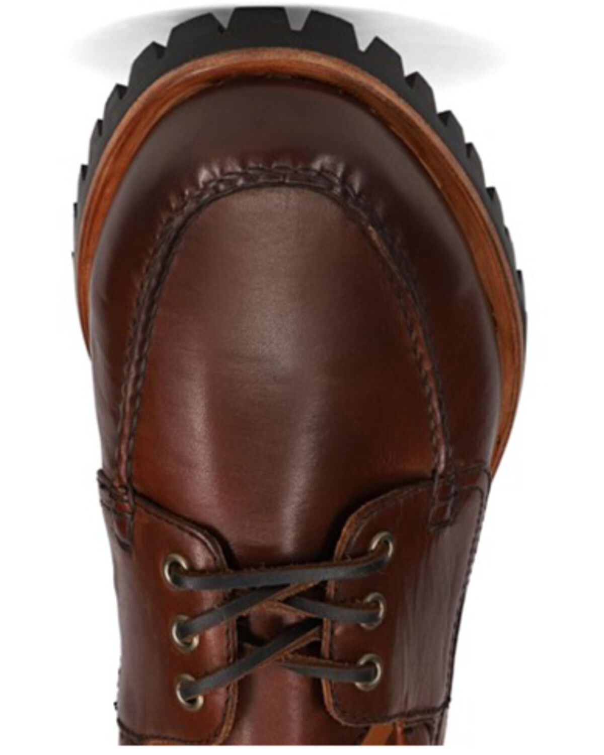 Image #6 - Frye Men's Hudson Camp Casual Shoes - Moc Toe, Cognac, hi-res