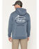 Image #1 - Troll Co Men's Skeleton Hooded Sweatshirt, Blue, hi-res