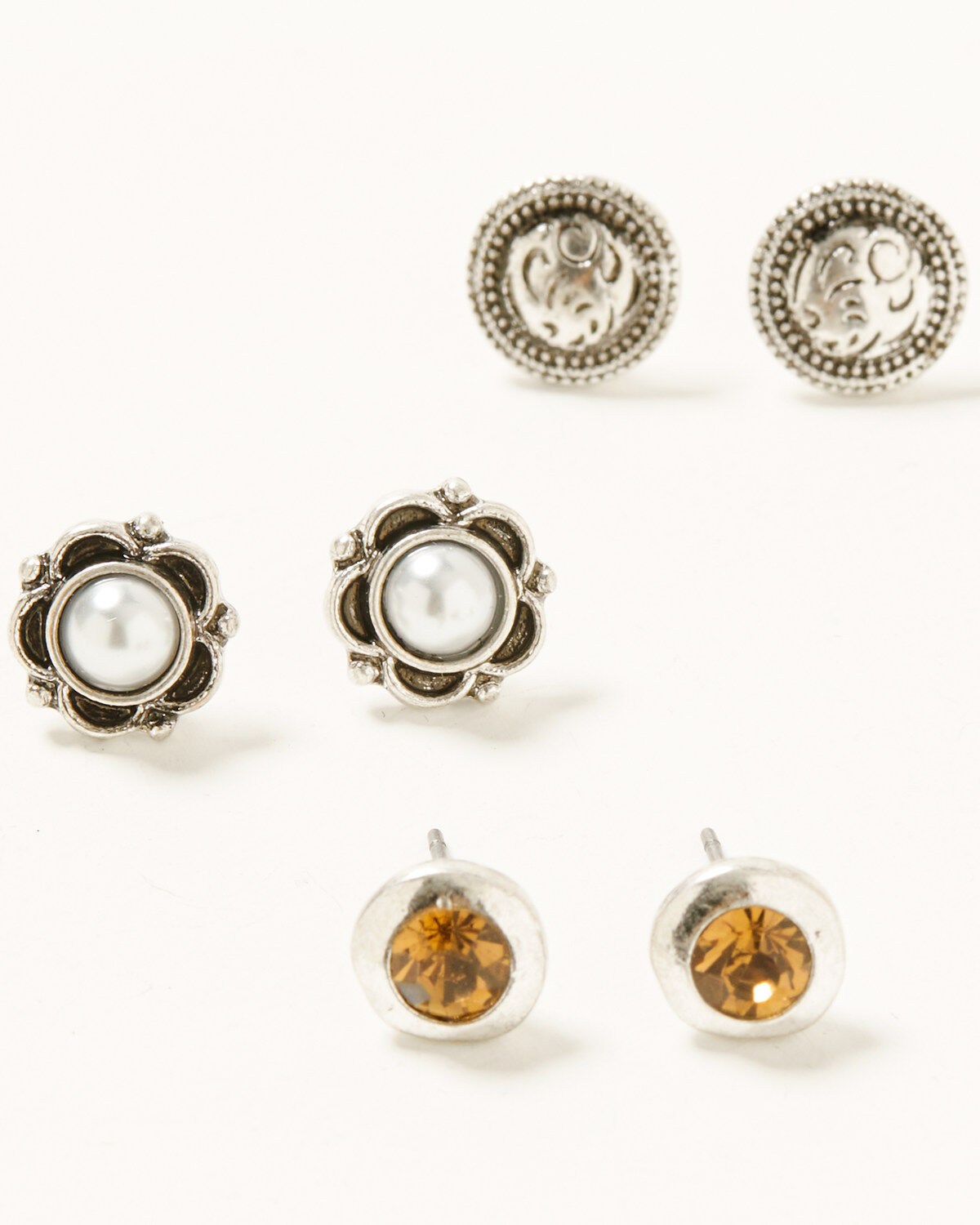 Image #5 - Shyanne Women's Gemma Earring Set - 6 Piece, Silver, hi-res