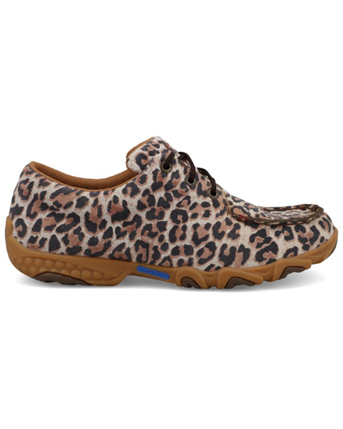 Image #2 - Twisted X Women's Cheetah Print Boat Shoe Driving Mocs, Leopard, hi-res