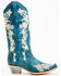 Image #2 - Corral Women's Floral Embroidered & Rhinestone Studded Western Boots - Snip Toe, Navy, hi-res