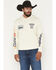 Image #1 - Wrangler X Coors Banquet Men's Logo Sleeve Hoodie, Cream, hi-res