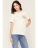 Image #2 - Cowgirl Up Women's Horseshoe Short Sleeve Graphic Tee, Cream, hi-res