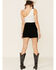 Image #4 - Double D Ranch Women's Gathered Stories Fringe Skirt, Black, hi-res