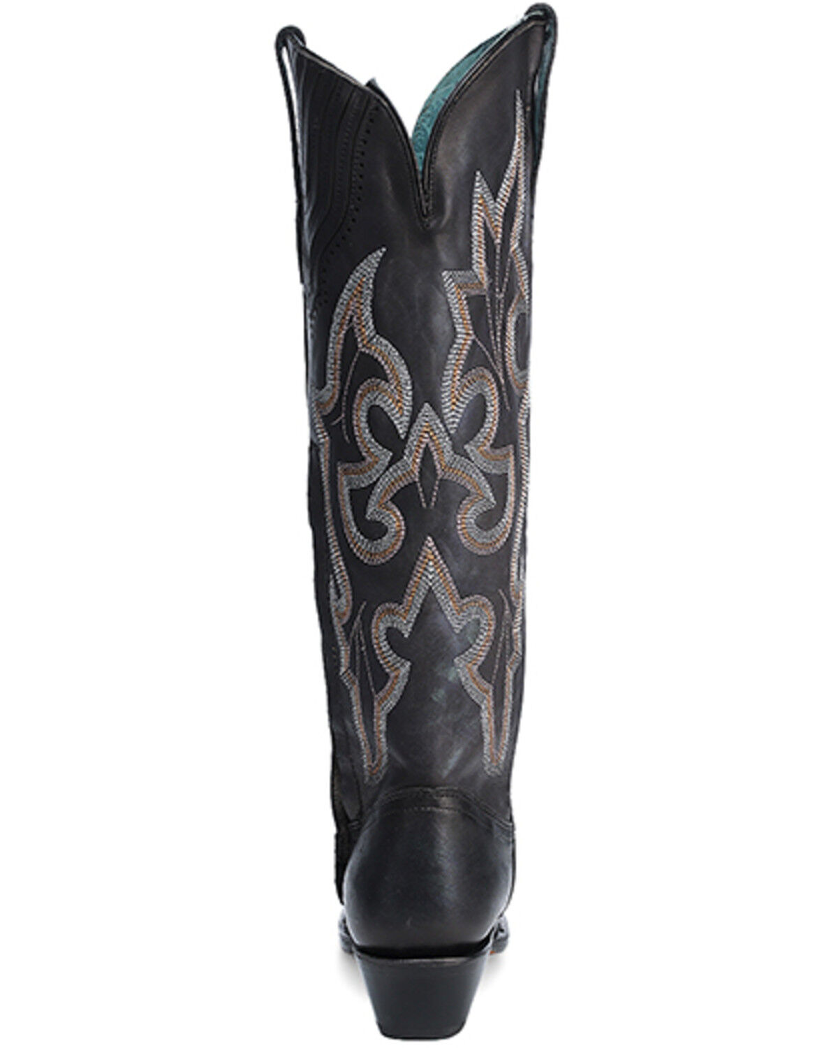 Image #4 - Corral Women's Embroidered Tall Western Boots - Snip Toe, Black, hi-res