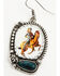 Image #3 - Shyanne Women's American Heritage Cowgirl Horse Print Earrings, Silver, hi-res