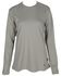 Image #1 - Forge Workwear Women's FR Crew Neck Long Sleeve Work Tee, Grey, hi-res
