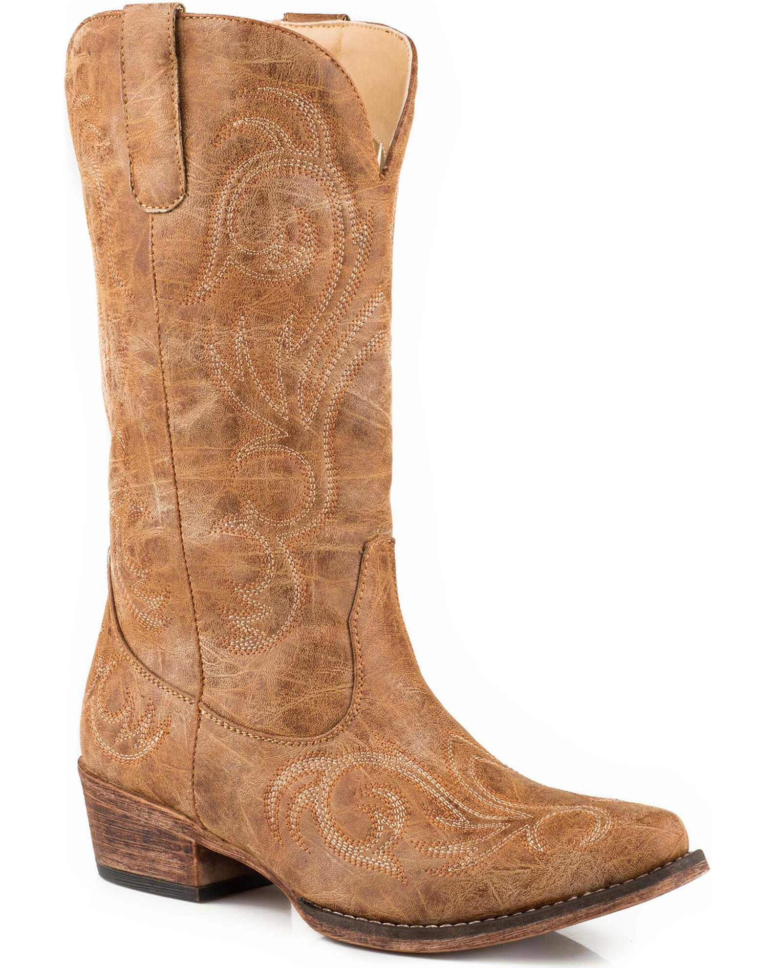 Womens cowboy boots snip toe sale