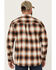 Image #4 - Cody James Men's Hombre Plaid Print Long Sleeve Button-Down Stretch Western Shirt, Tan, hi-res