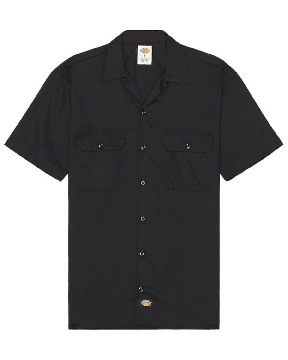 Image #2 - Dickies Men's Solid Twill Short Sleeve Button-Down Work Shirt, No Color, hi-res