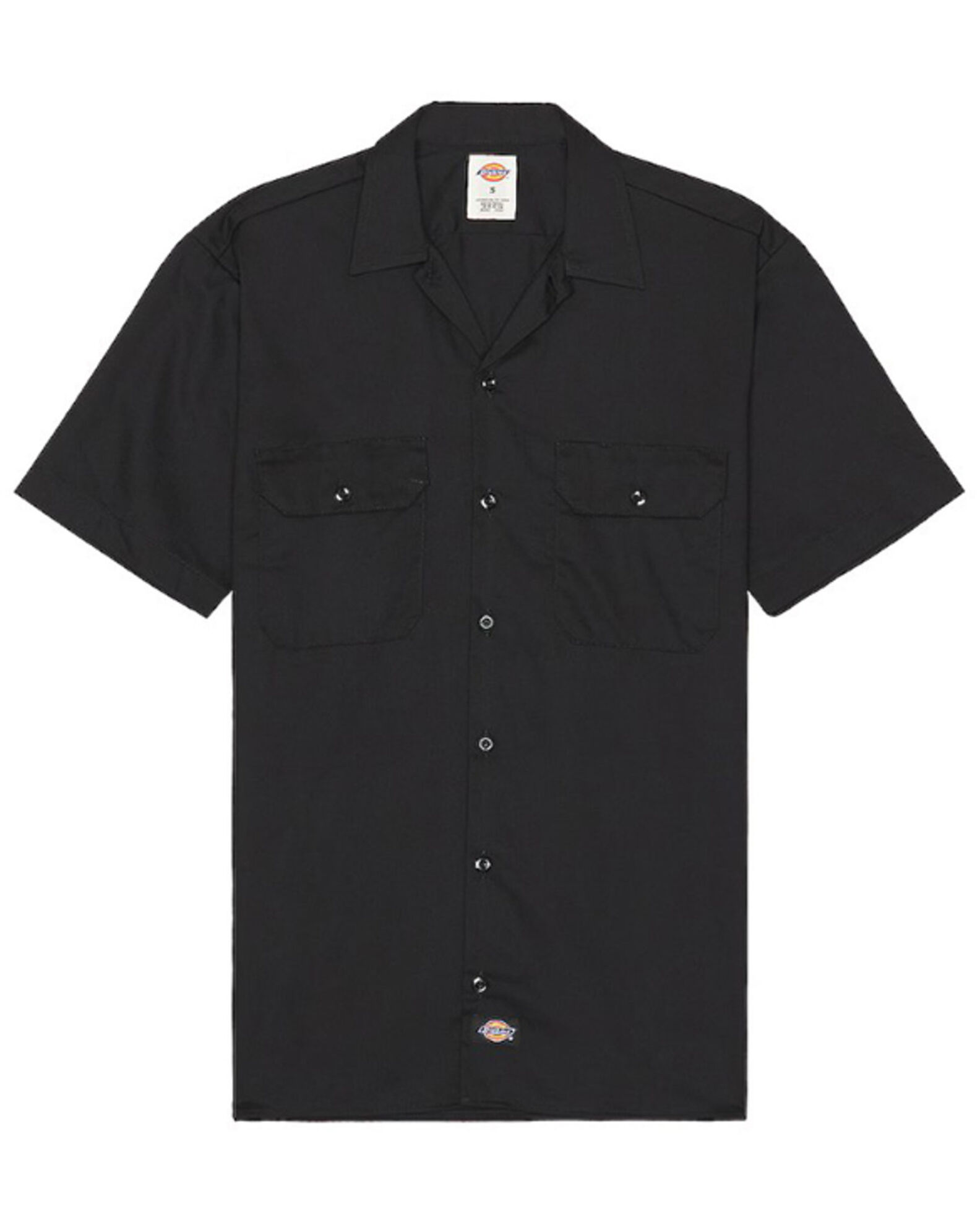 Image #2 - Dickies Men's Solid Twill Short Sleeve Button-Down Work Shirt, No Color, hi-res