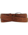 Image #2 - Justin Boots Girl's Western Scroll Heart Belt, Aged Bark, hi-res