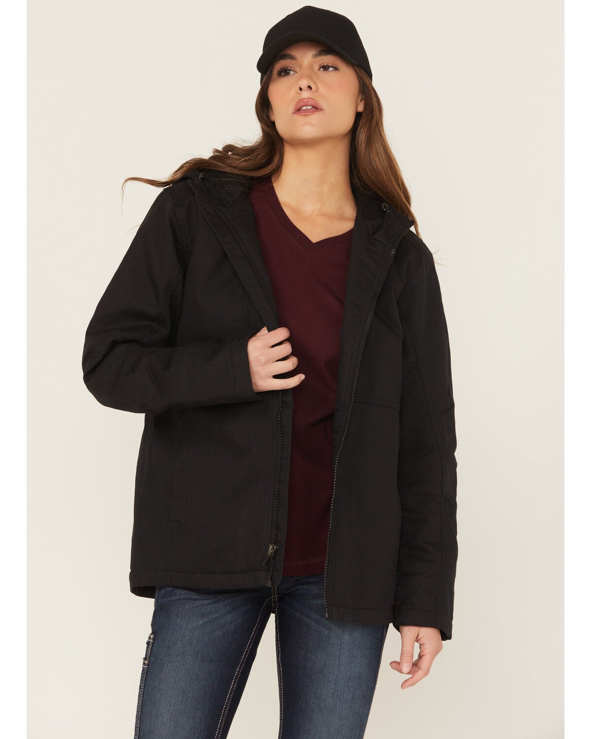 Ariat Women's Rebar DuraCanvas Insulated Jacket, Black, hi-res