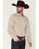 Image #2 - Gibson Trading Co Men's Arrowline Geo Stripe Print Long Sleeve Button-Down Western Shirt - Tall, White, hi-res