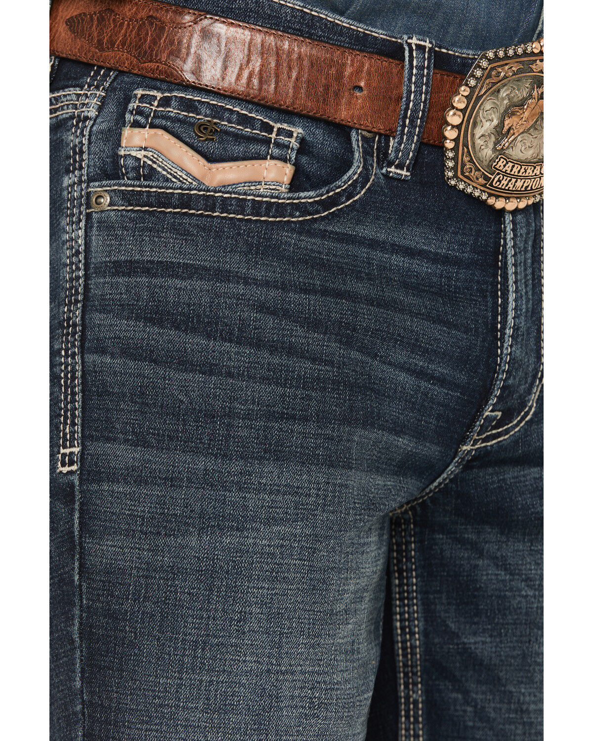 Image #4 - Cody James Men's Segundo Wash Duke Relaxed Bootcut Stretch Denim Jeans, Dark Wash, hi-res