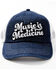 Image #1 - Idyllwind Women's Music Is Medicine Embroidered Mesh Back Ball Cap, Dark Blue, hi-res