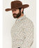 Image #2 - Gibson Trading Co Men's Antique Bloom Paisley Print Long Sleeve Button-Down Western Shirt, White, hi-res
