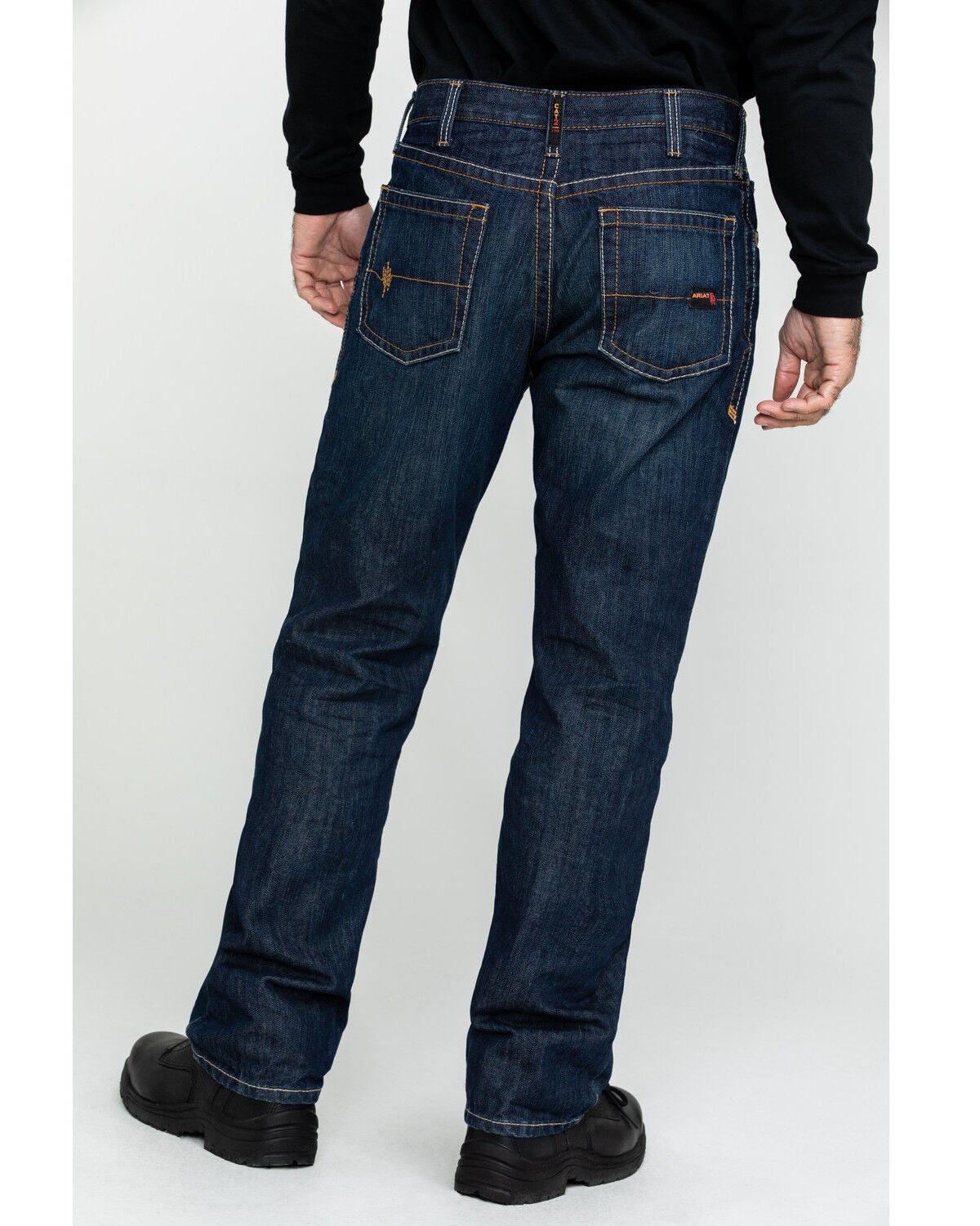 Image #3 - Ariat Men's Shale Fire Resistant Work Denim, Denim, hi-res