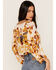 Image #4 - Talisman Women's Malicon Floral Print Puff Sleeve Crop Top, Multi, hi-res
