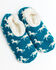 Boot Barn Kids' Cozy Slippers, Teal, hi-res