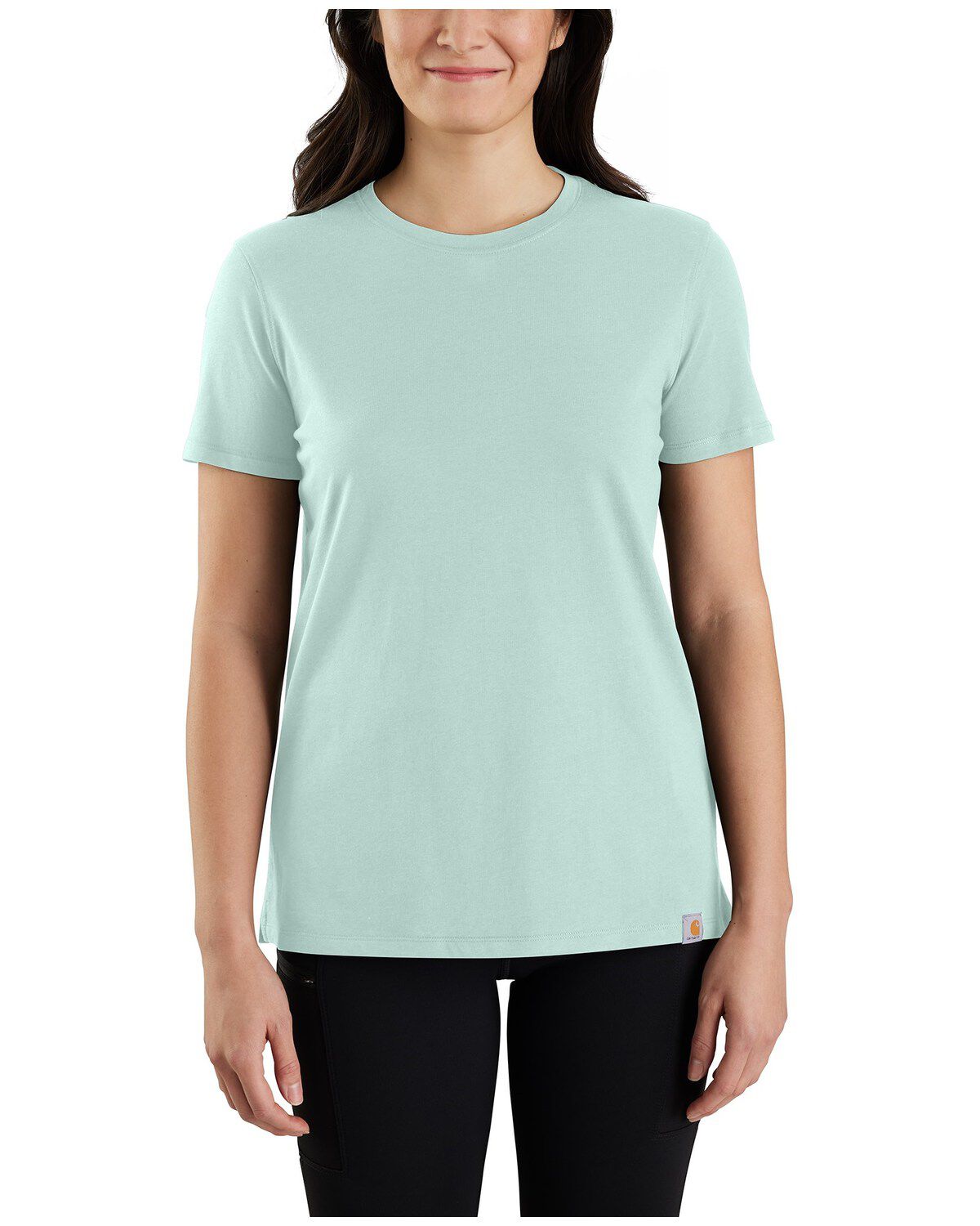 Image #1 - Carhartt Women's Relaxed Fit Lightweight Short Sleeve Work Tee - Plus, , hi-res