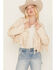 Image #1 - Saints & Hearts Women's Faux Suede Cropped Fringe Jacket, , hi-res