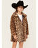 Image #2 - Urban Republic Girls' Cheetah Faux Fur Long Coat, , hi-res