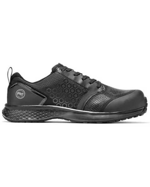 Image #2 - Timberland Men's Reaxion Waterproof Work Shoes - Composite Toe, Black, hi-res