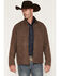Image #1 - Ariat Men's Vernon Leather Print Softshell Jacket, Brown, hi-res