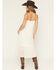Image #4 - Lovestitch Women's Sleeveless Floral Midi Dress, Cream, hi-res