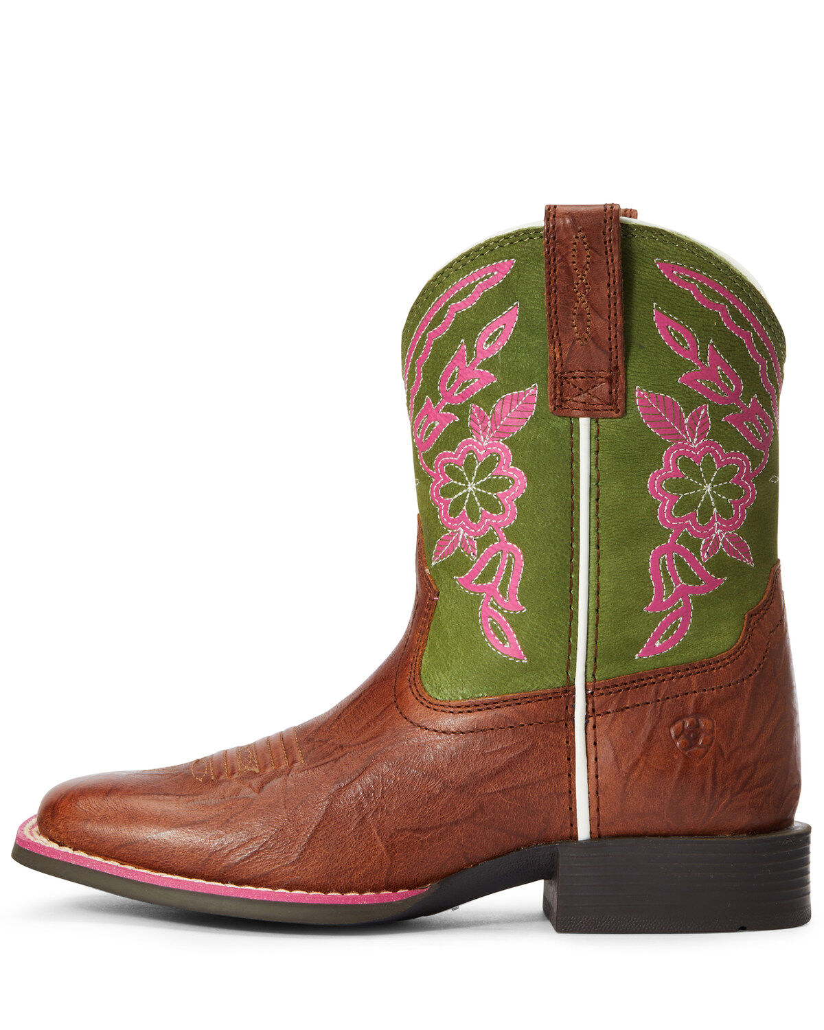 Image #2 - Ariat Girls' Cattle Cate Western Boots - Broad Square Toe, , hi-res