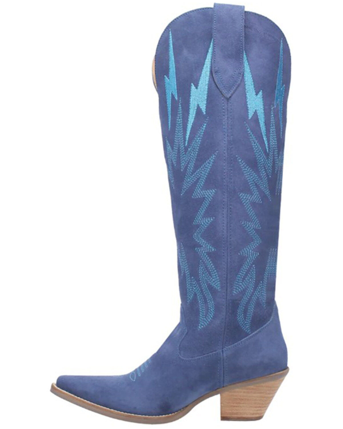 Image #3 - Dingo Women's Thunder Road Western Boots - Snip Toe, Blue, hi-res