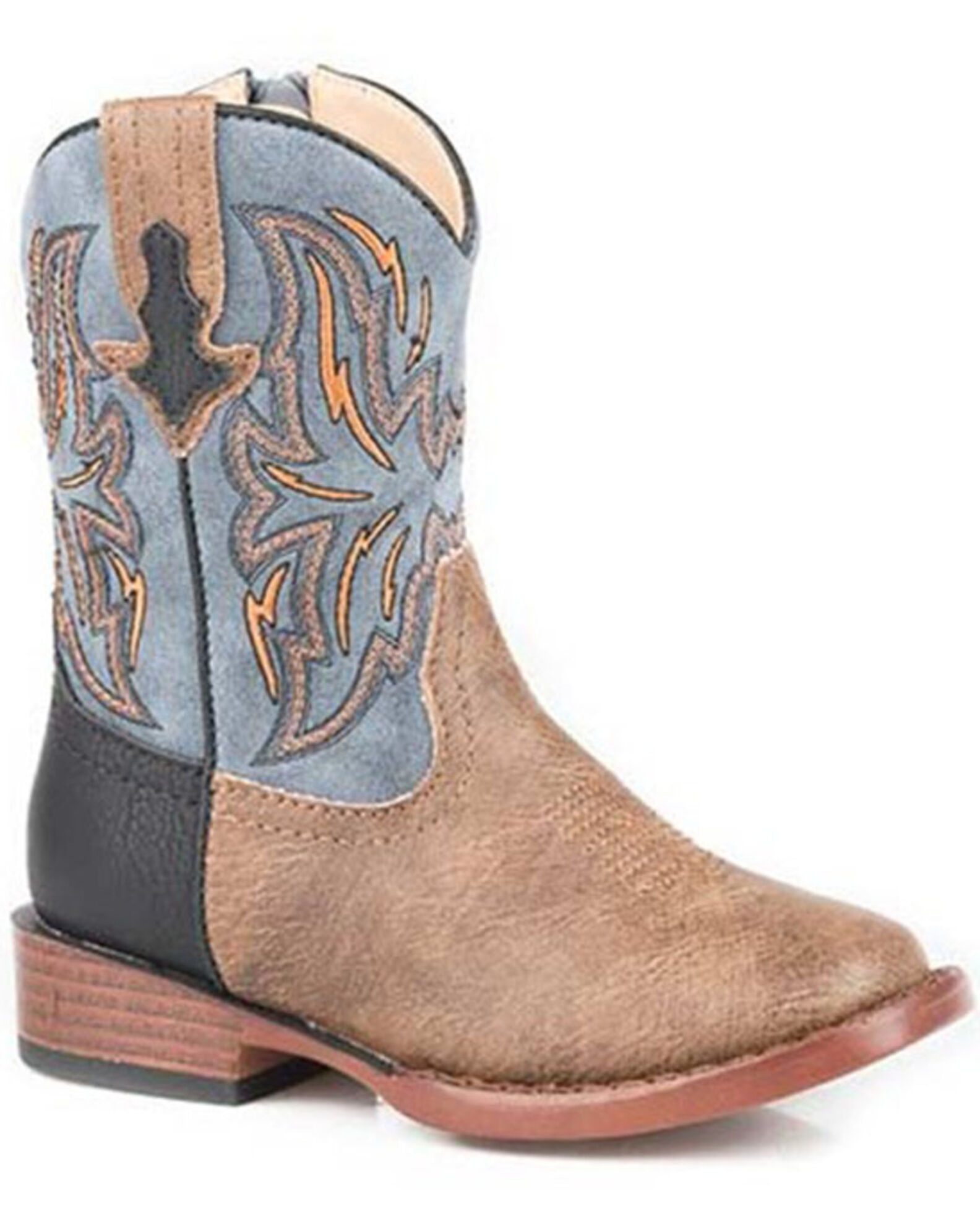 Roper Toddler Boys Dalton Western Boots Square Toe