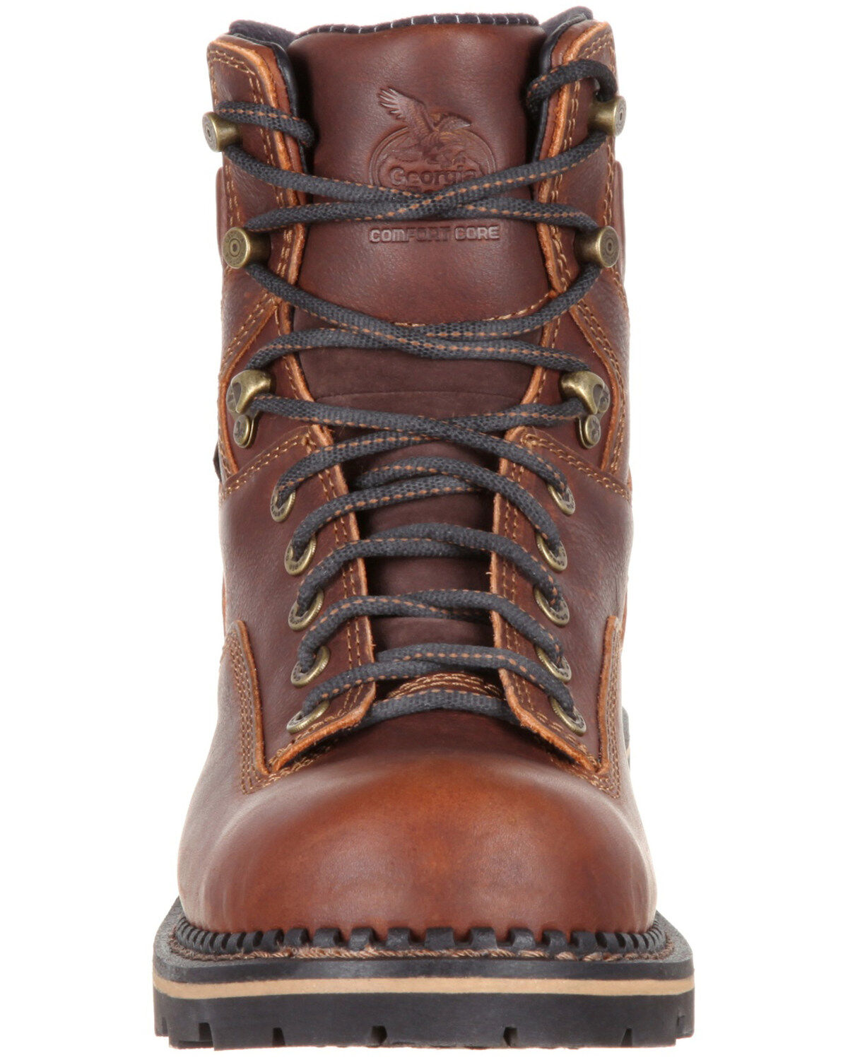 low heel logger boots