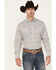 Image #1 - Rodeo Clothing Men's Paisley Print Long Sleeve Pearl Snap Western Shirt, White, hi-res