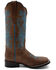 Image #2 - Ferrini Women's Ella Cross Western Boots - Broad Square Toe, Brown, hi-res