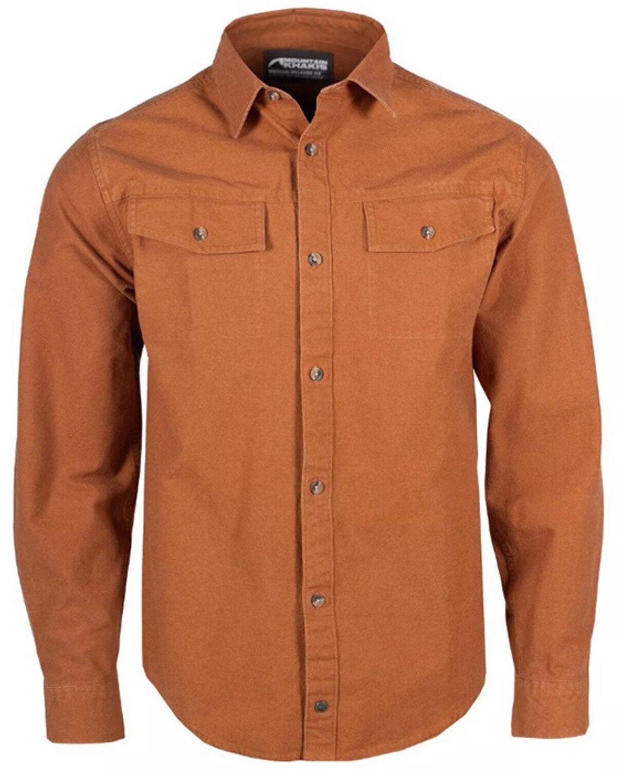 Mountain Khakis Men's Hamilton Chamois Shirt, Orange, hi-res