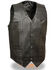 Image #1 - Milwaukee Leather Men's 4X Classic Snap Front Biker Vest, Black, hi-res