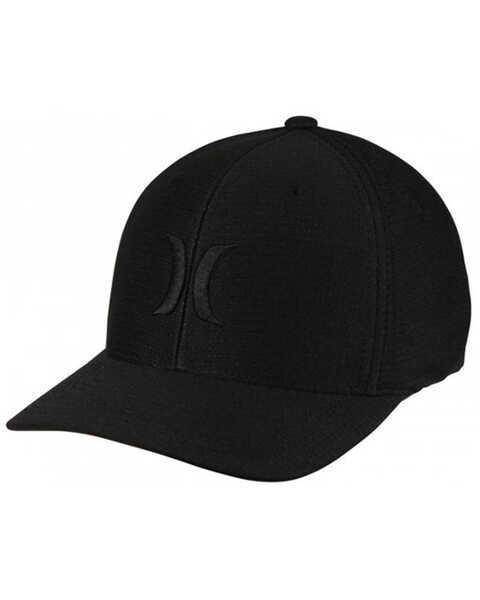 Hurley Men's Black H20-Dri Pismo Logo Flex-Fit Ball Cap , Black, hi-res