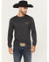 Image #2 - Ariat Men's Barbed Flag Logo Long Sleeve Graphic T-Shirt, Charcoal, hi-res