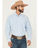 Image #1 - Cinch Men's Solid Long Sleeve Button-Down Western Shirt, Light Blue, hi-res