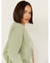 Image #2 - Youth in Revolt Women's Yellowstone Sweatshirt, Green, hi-res