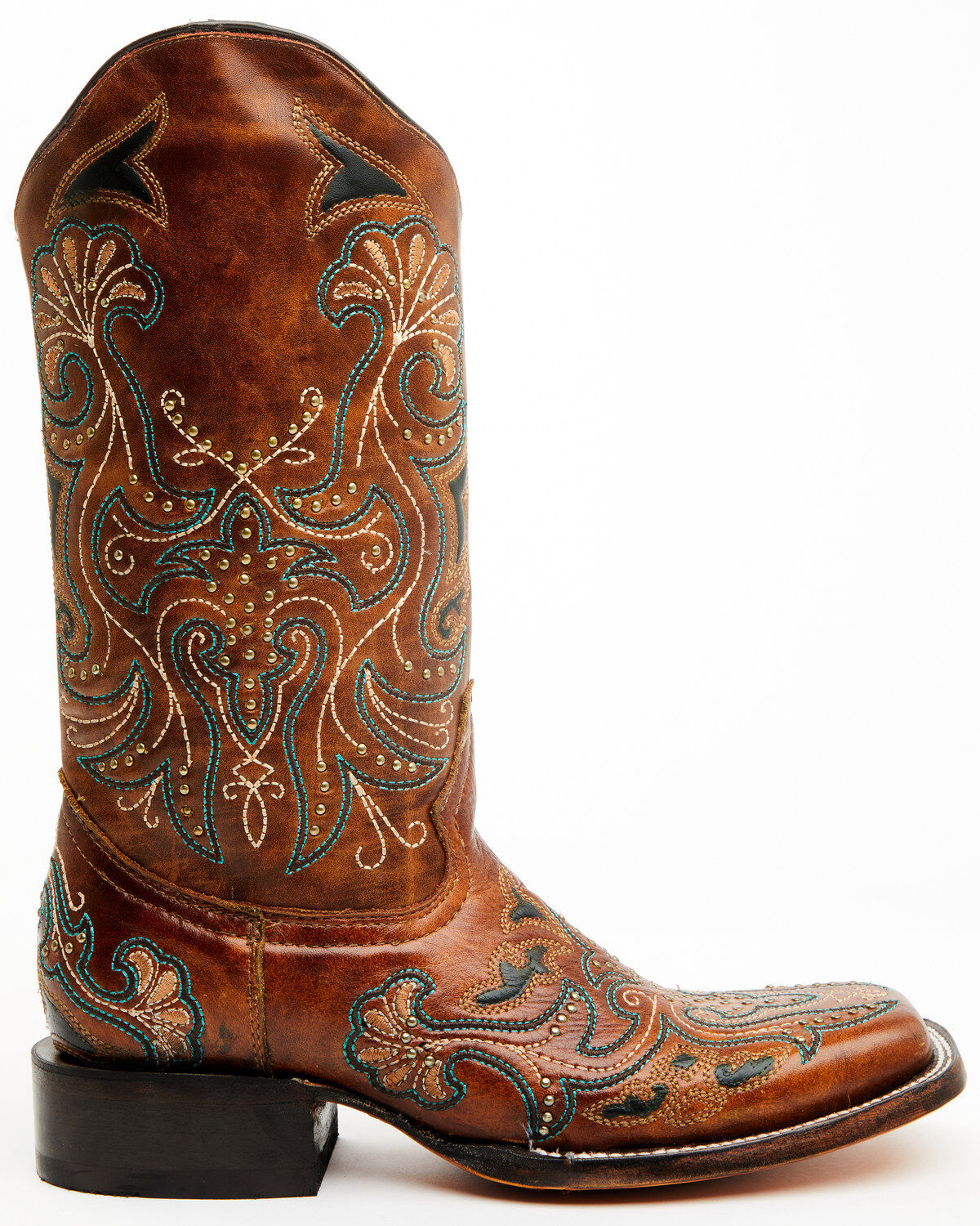 Image #2 - Corral Women's Embroidered Western Boots - Broad Square Toe, , hi-res