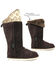 Image #4 - Superlamb Women's Mongol Foldable Cuff Pull On Casual Boots - Round Toe, Chocolate, hi-res