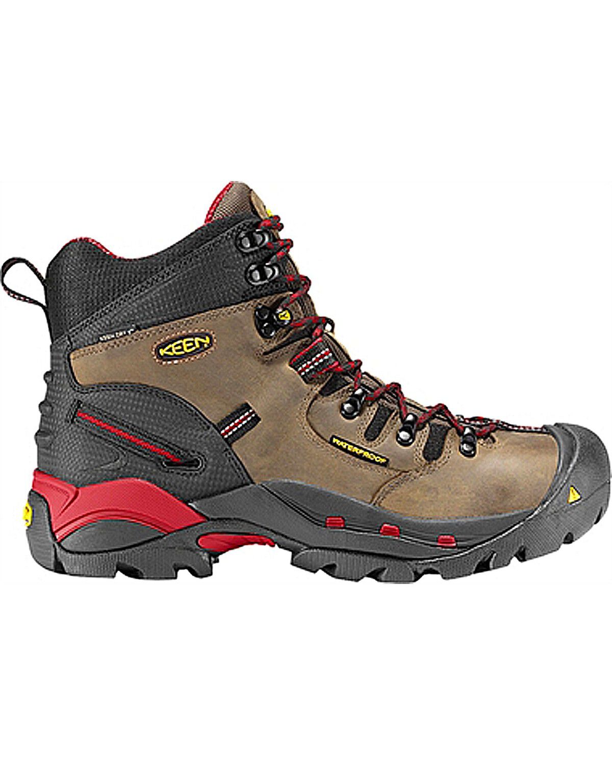 Image #2 - Keen Men's Pittsburgh Waterproof Steel Toe Work Boots, Bison, hi-res