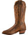 Image #3 - Boulet Fancy Stitched Cowgirl Boots - Medium Toe, Golden, hi-res