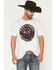 Image #1 - Cody James Men's Round Up Short Sleeve Graphic T-Shirt, Cream, hi-res